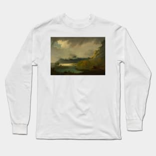 Derwent Water, with Skiddaw in the Distance by Joseph Wright Long Sleeve T-Shirt